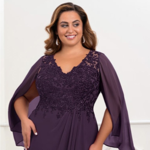 Azazie Dresses & Skirts - Brand new plum colored gown. Size 20 Never worn